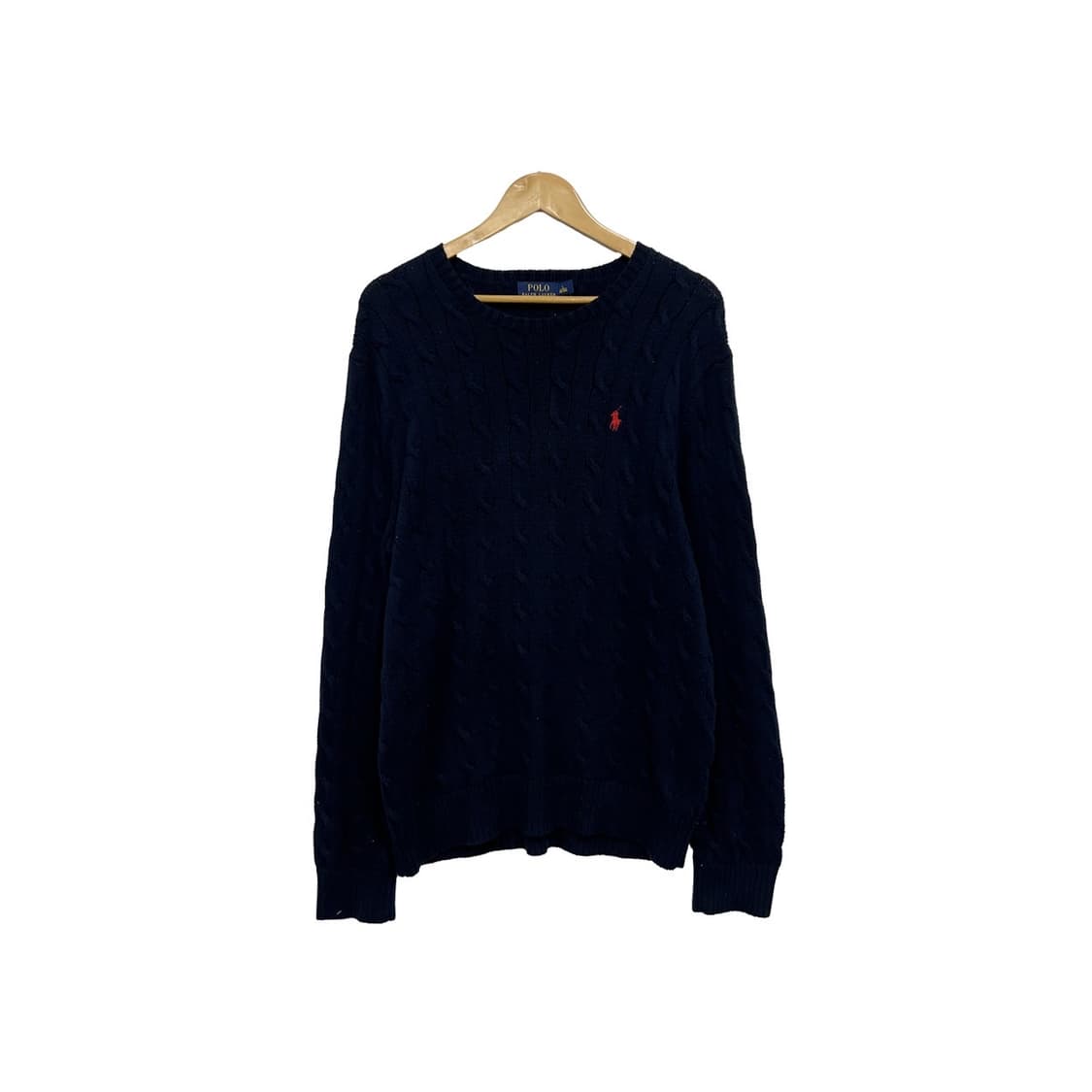 폴로 랄프로렌 네이비 케이블 꽈배기 니트 상품이미지1