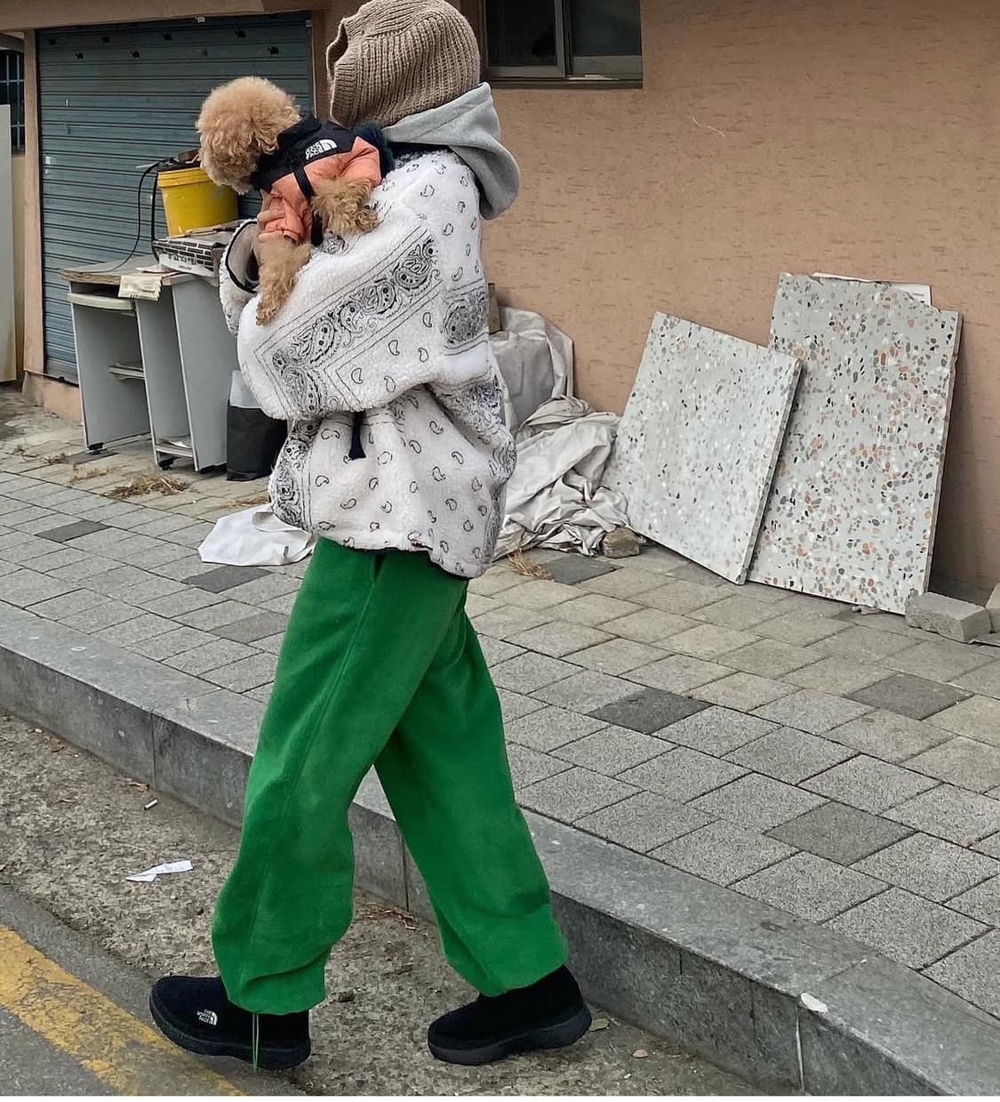 더이모션 후리스팬츠 상품이미지3