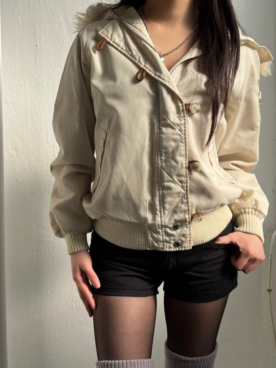 Mcgregor Ivory Fur Hood Jacket 상품이미지2