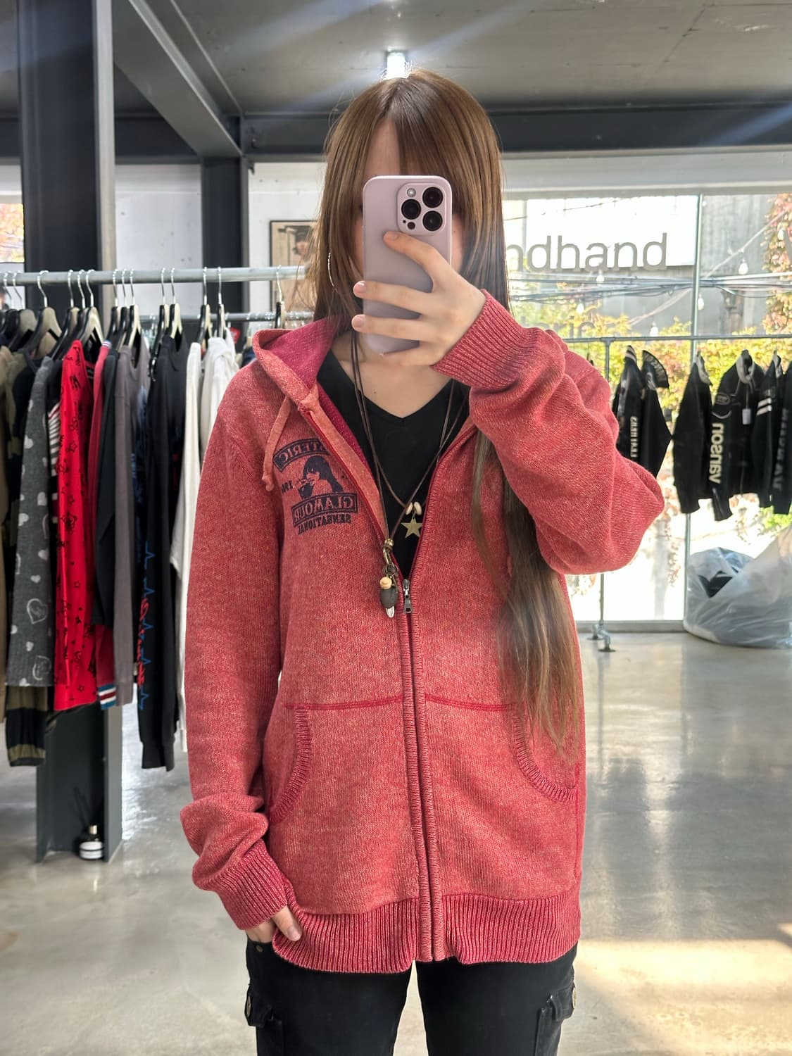 히스테릭글래머 히스걸 프리미엄 니트후드집업 상품이미지3