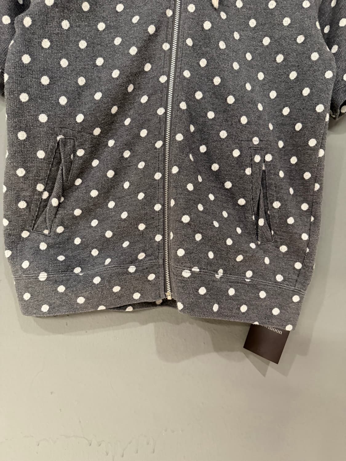 dot pattern hood zip-up 상품이미지6