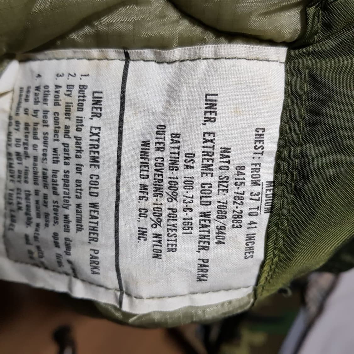 M65 / 미군 개파카 3세대 야상+2세대내피 /토수302 상품이미지6