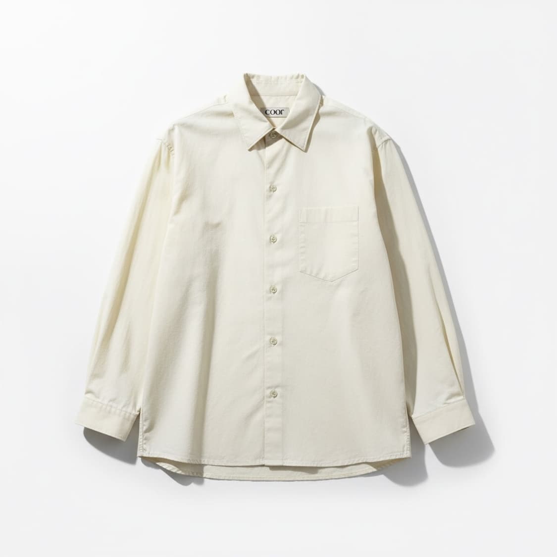 쿠어 COOR 아이보리 셔츠 M 상품이미지1