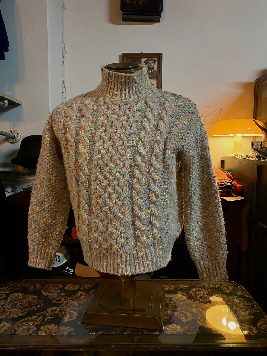 Sha Mu 멀티컬러 볼 터틀넥 스웨터 OS 상품이미지5