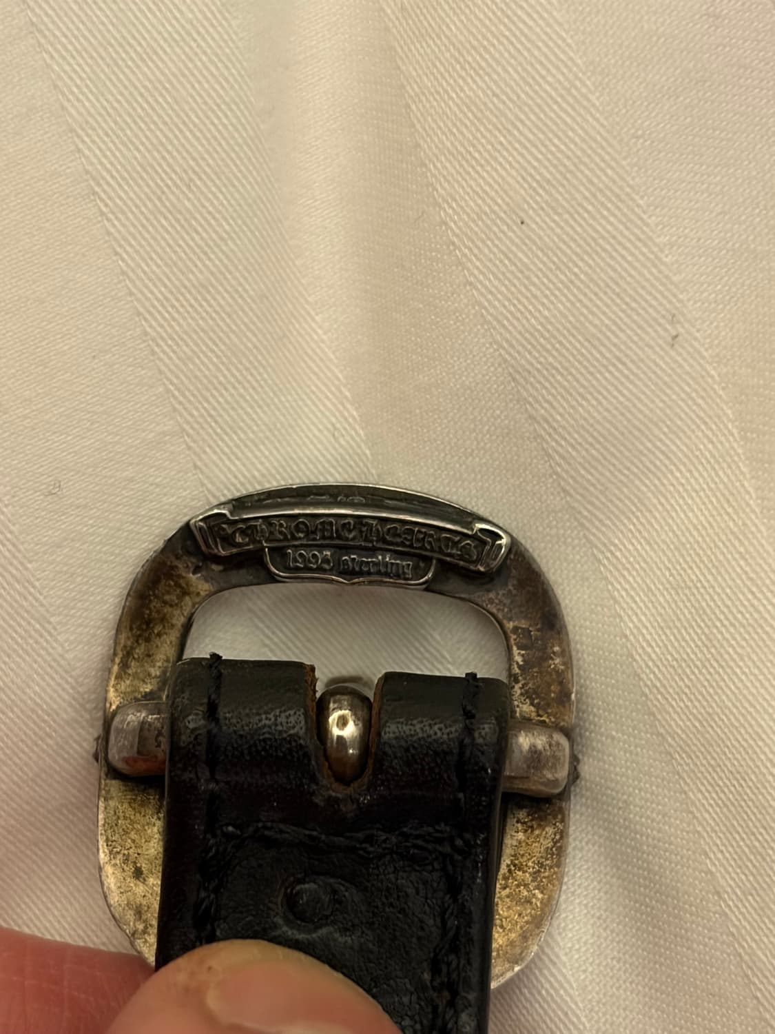 크롬하츠 컷아웃 건슬링어 레더팔찌 상품이미지5