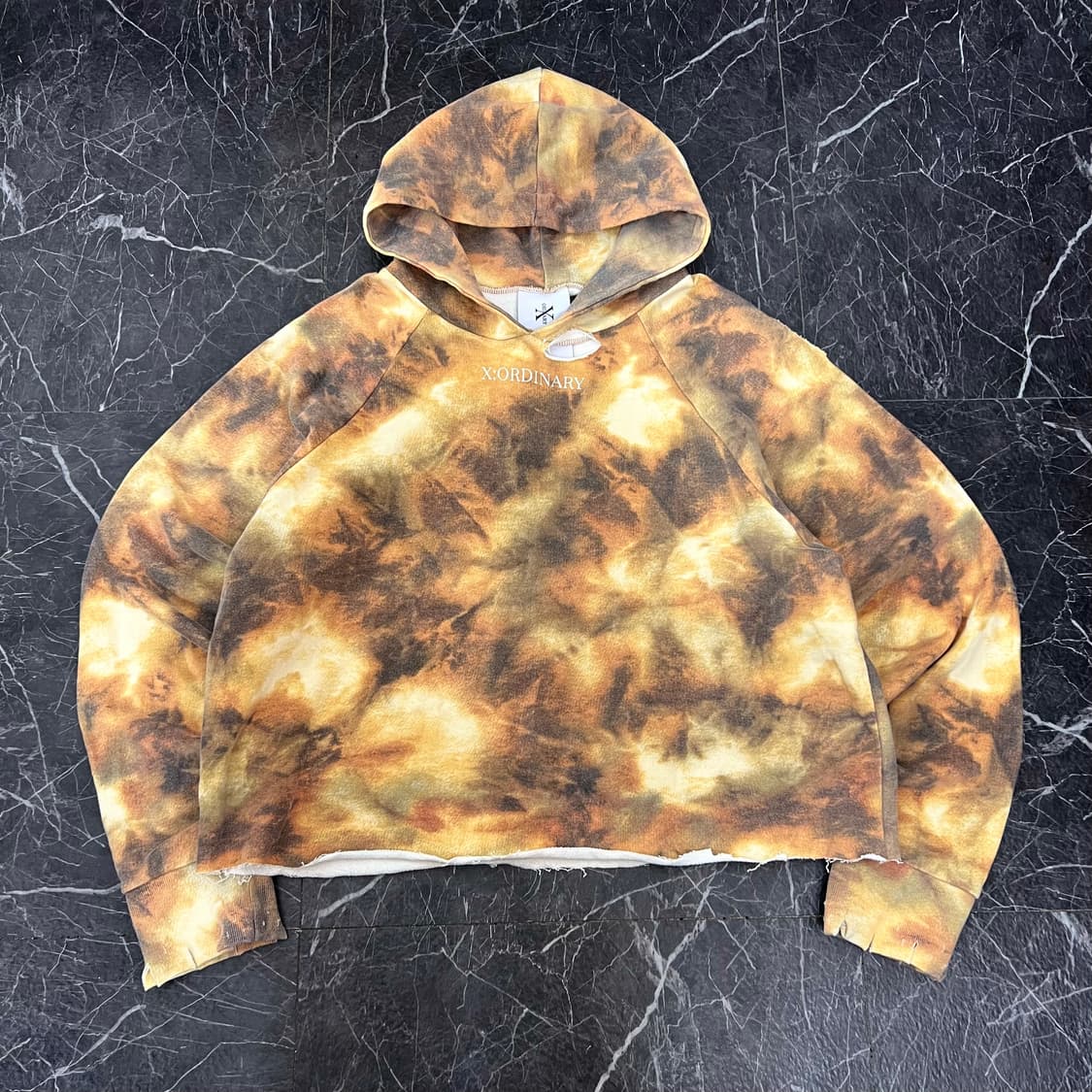 엑스오디너리 데미지드 크롭 커스텀 후디 상품이미지2