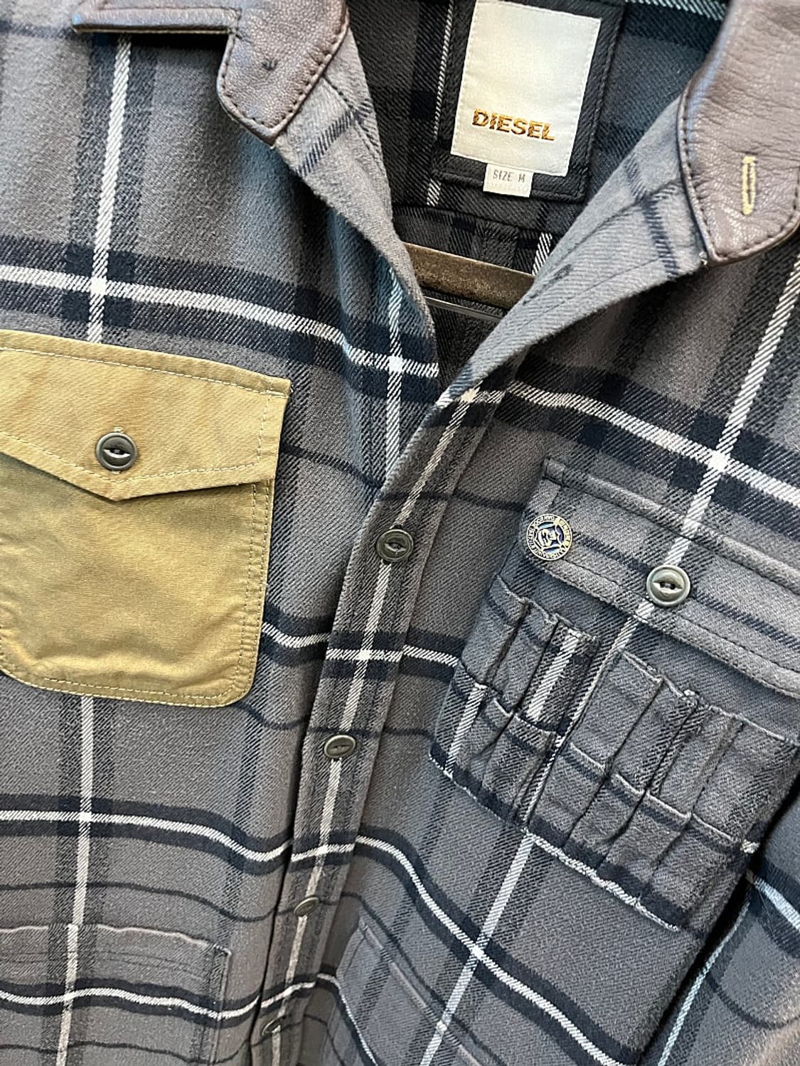 95) 디젤 레더카라 웨스턴셔츠 상품이미지4