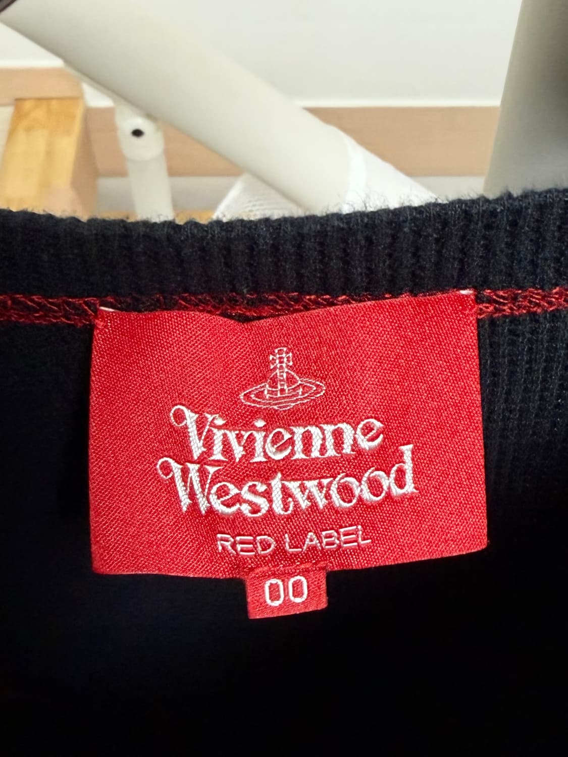 비비안웨스트우드 레드라벨) 와플 크루넥 컷 스티치 티셔츠 s 상품이미지4