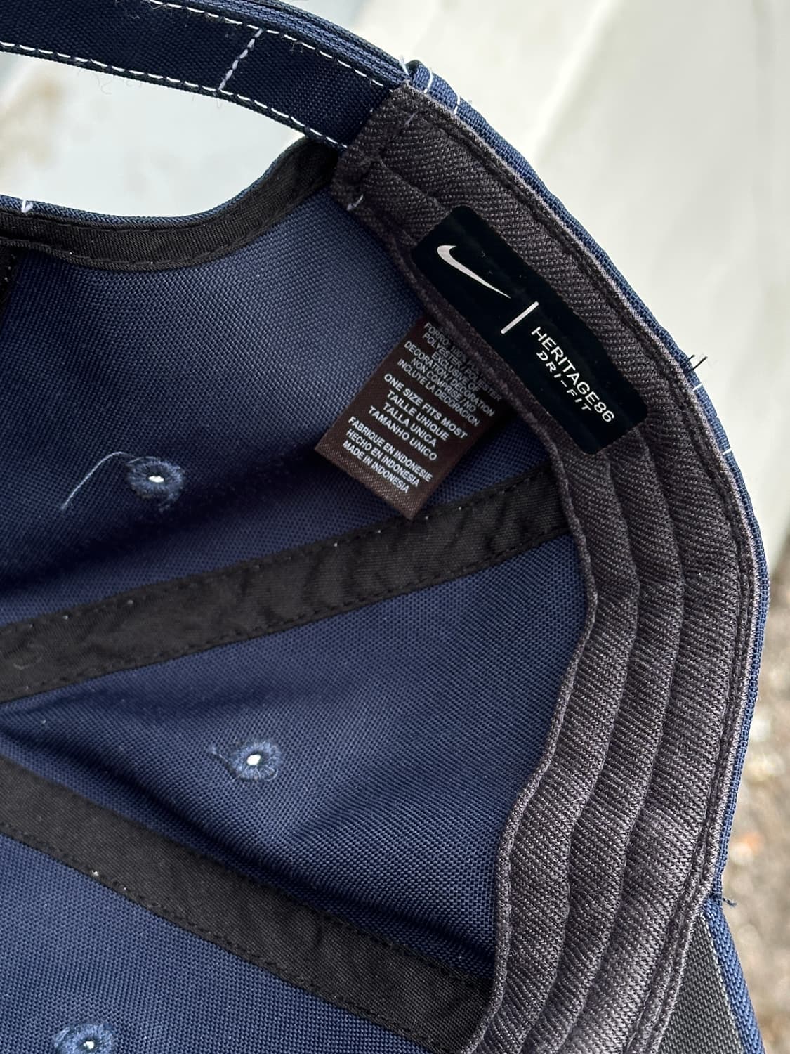 [F] 나이키 로고 네이비 볼캡 모자 스티치 상품이미지7