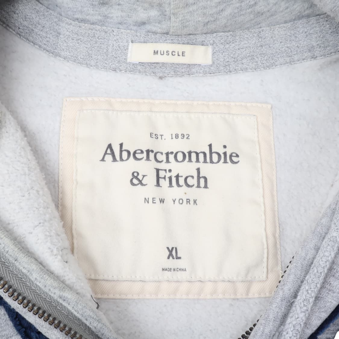 아베크롬비 그레이 아치 로고 후드집업 상품이미지8
