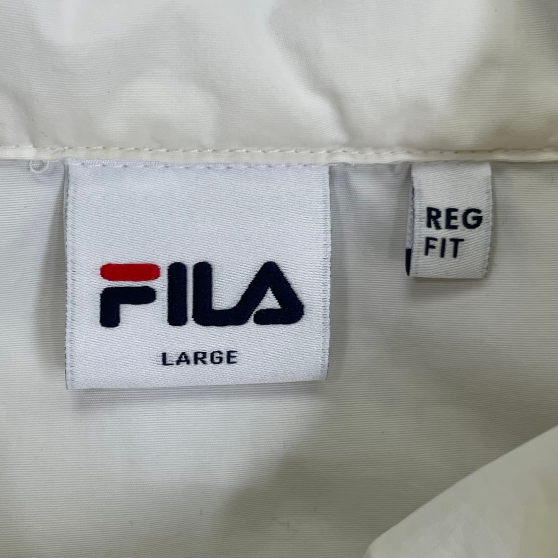 휠라 화이트 반집업 아노락 L 상품이미지5