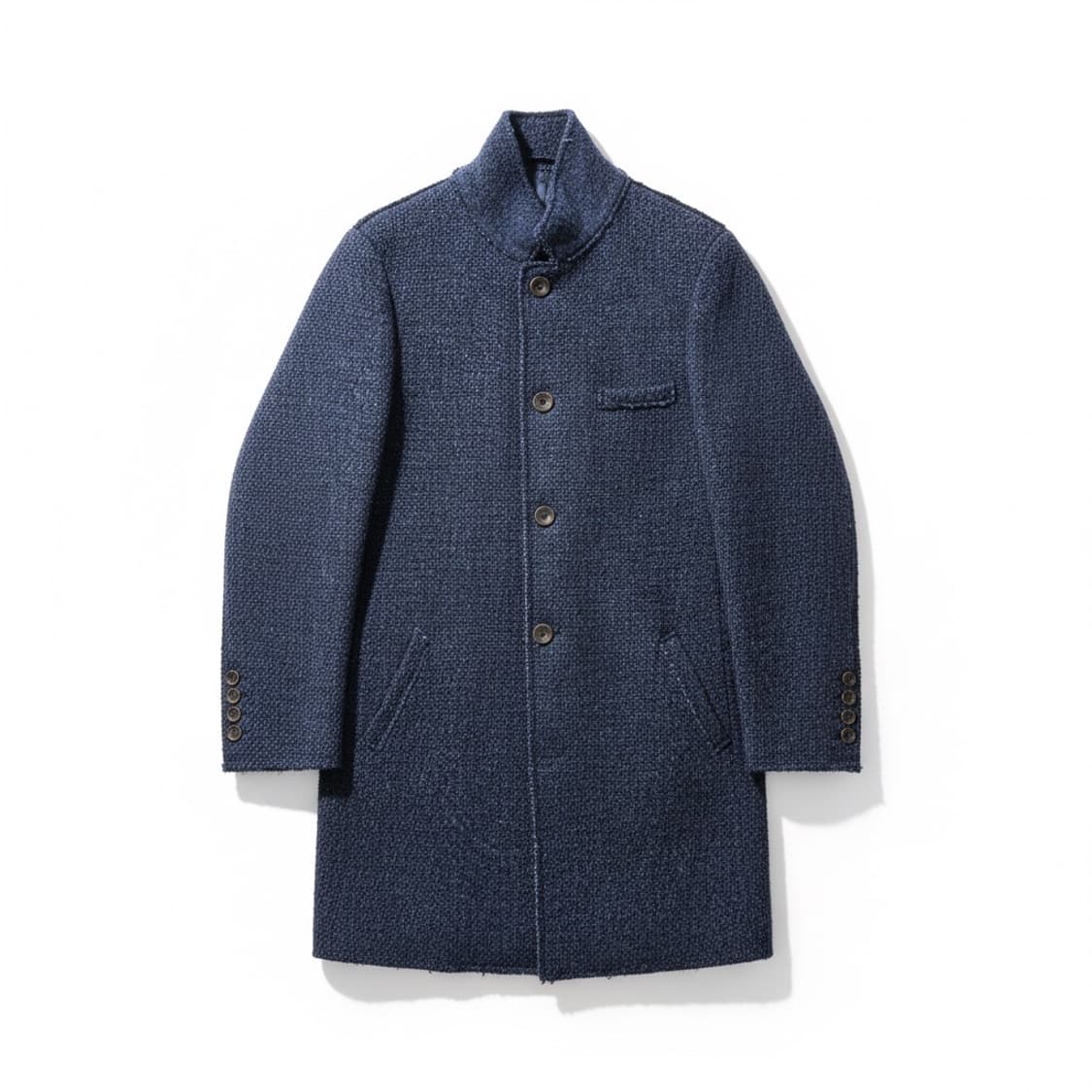 Fiver 네이비 톤 남성 하프 코트 105 상품이미지1
