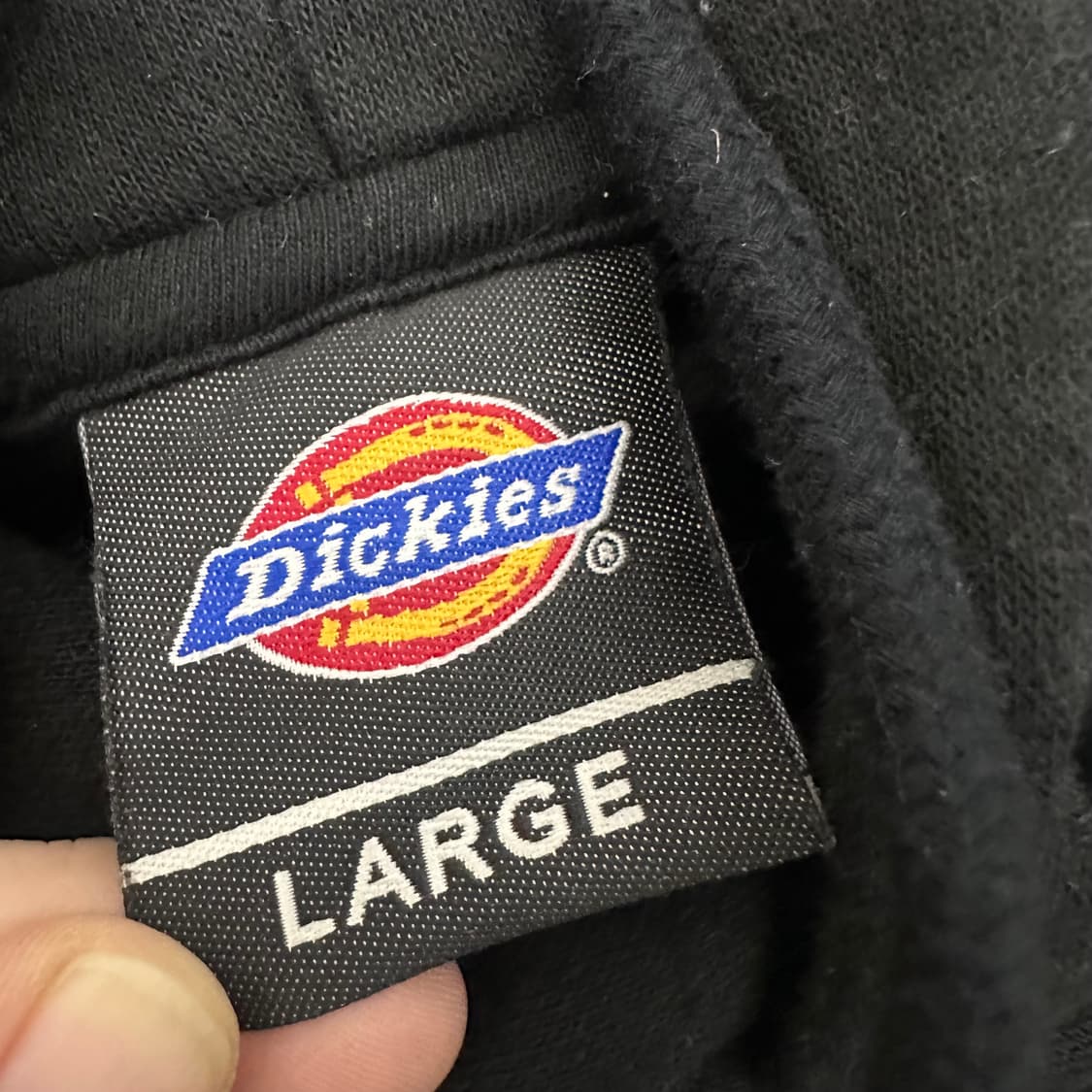 Dickies 디키즈 로고 기모 후드티 블랙 L 상품이미지3