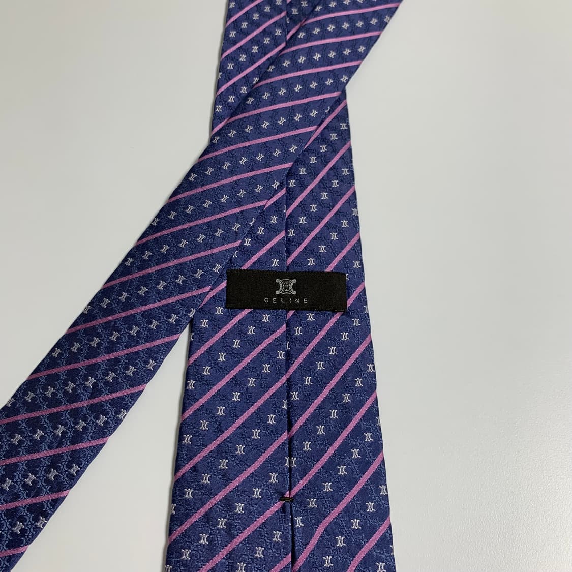 셀린느(CELINE) 명품 모노그램넥타이 100실크 A등급 9.7cm 상품이미지4