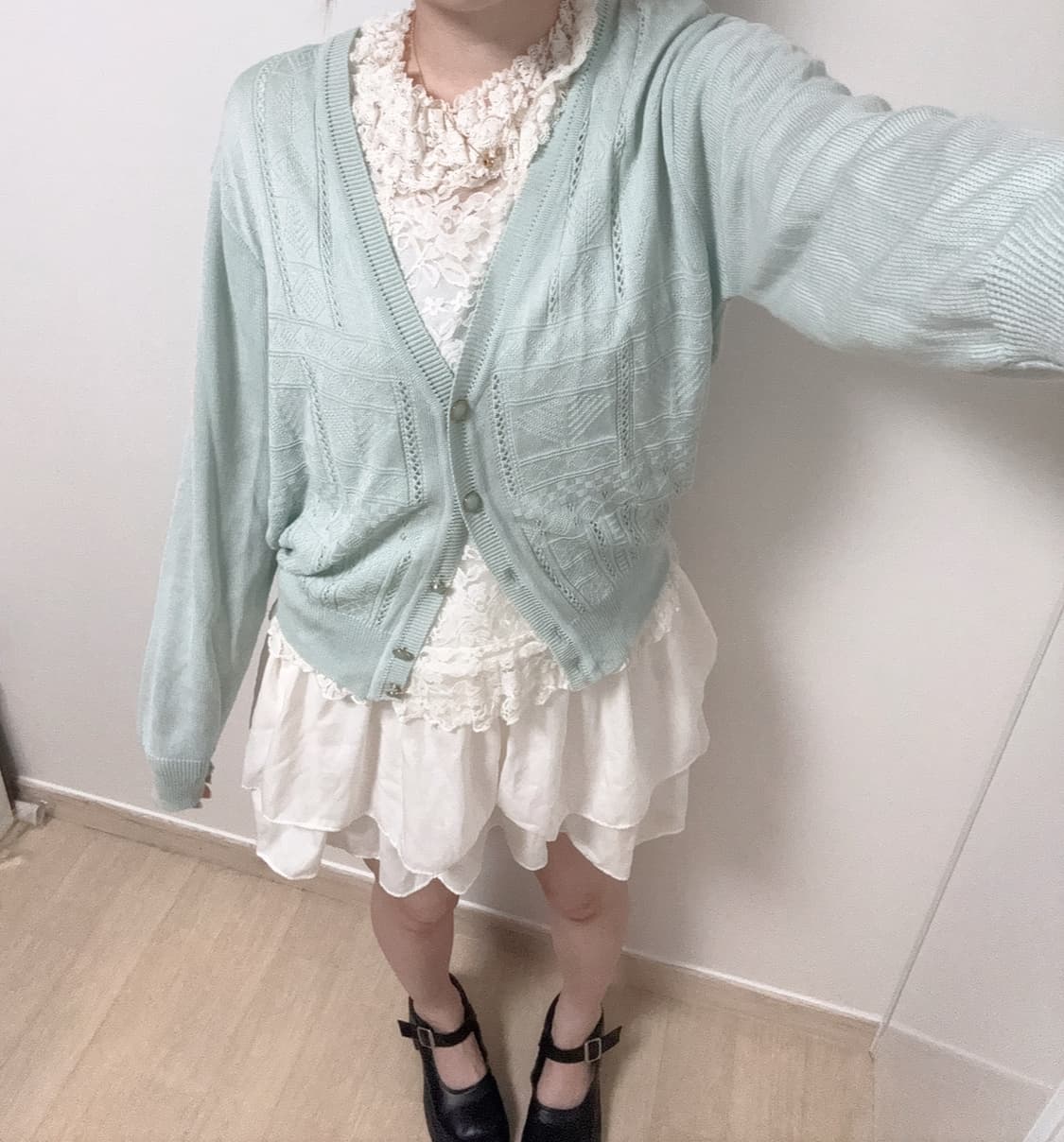 민트 크로셰 가디건 상품이미지2