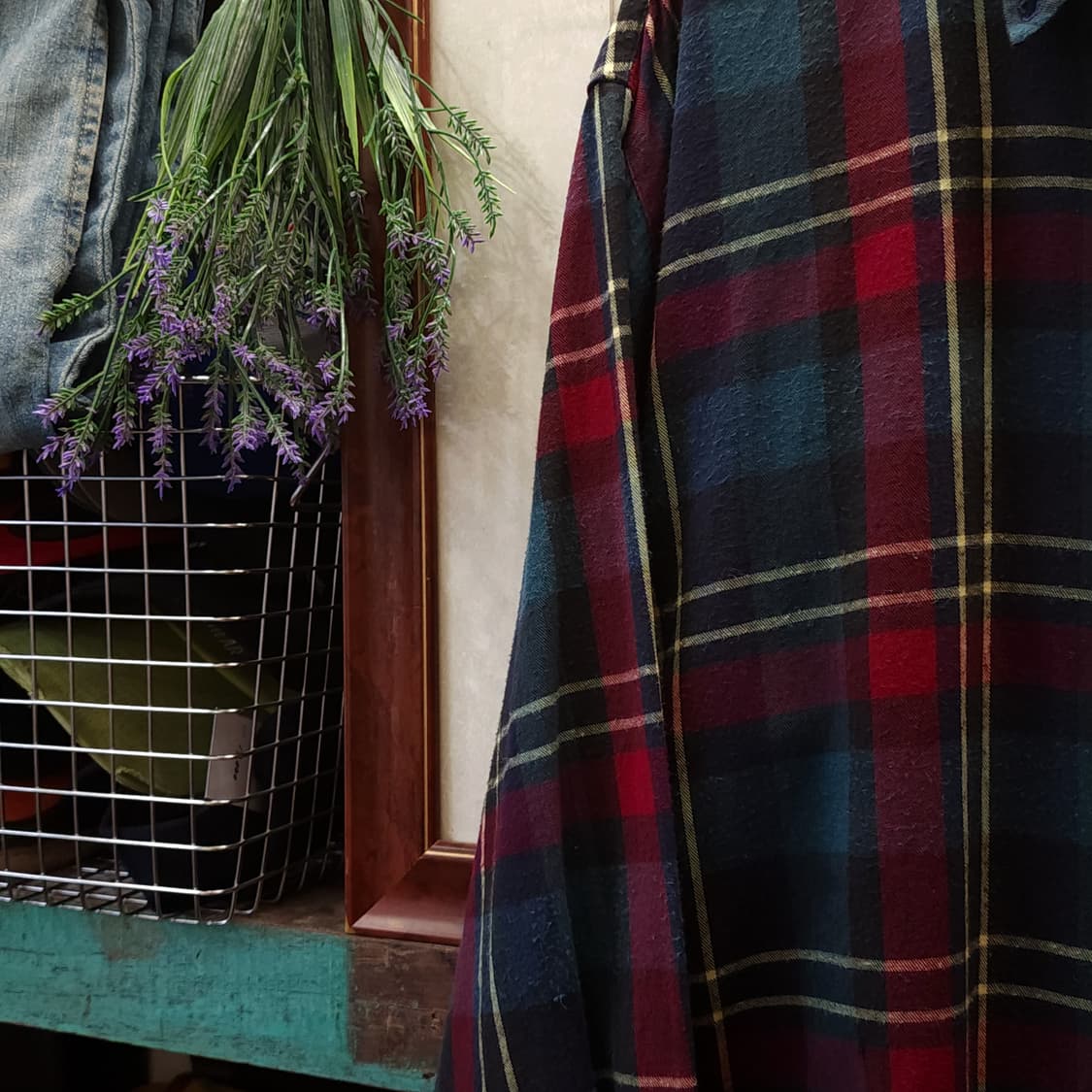 90s 아메리칸 빈티지 체크셔츠 플란넬 셔츠 워크셔츠 빅 체크 L 상품이미지6