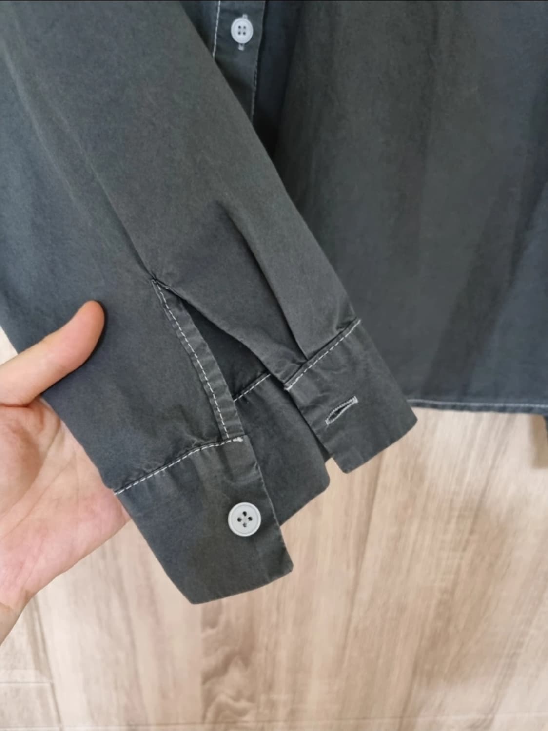 스티치 빈티지 워싱셔츠 상품이미지4