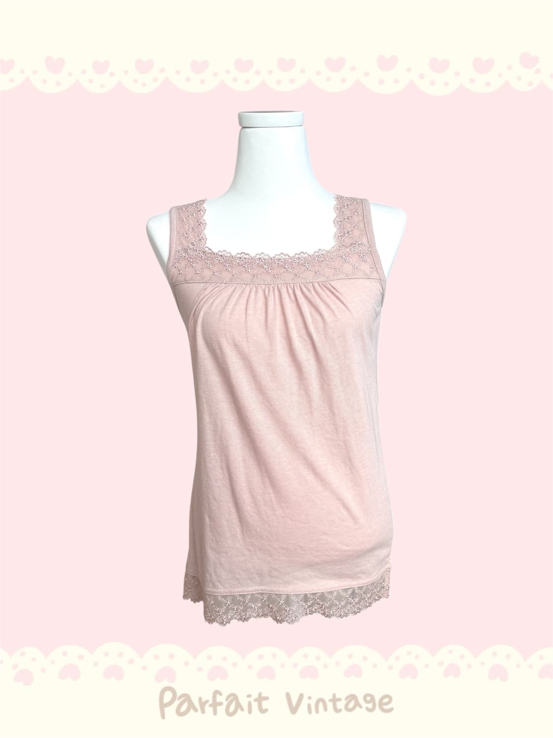 Comport basic 인디핑크 레이스 셔링 슬리브리스 상품이미지1