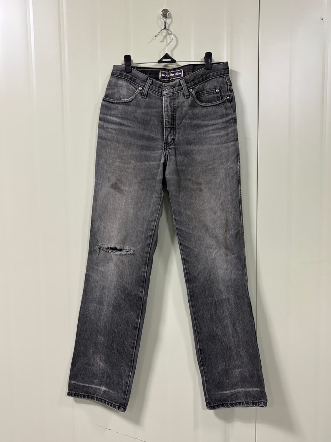 90s USA 할리데이비슨 바이커 흑청 데님 상품이미지1