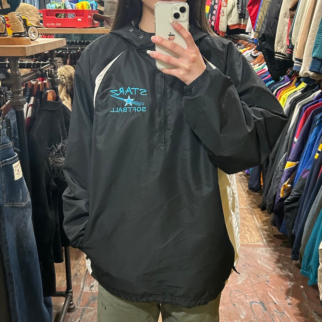 [HI] 나이키 아노락 블랙&화이트 상품이미지2