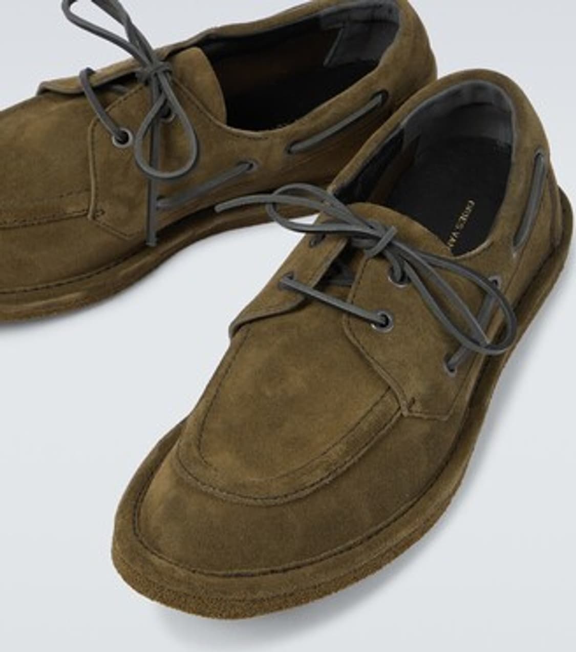 [새제품]43 드리스반노튼 스웨이드 로퍼 카키 구두 보트슈즈 스니커즈 상품이미지4