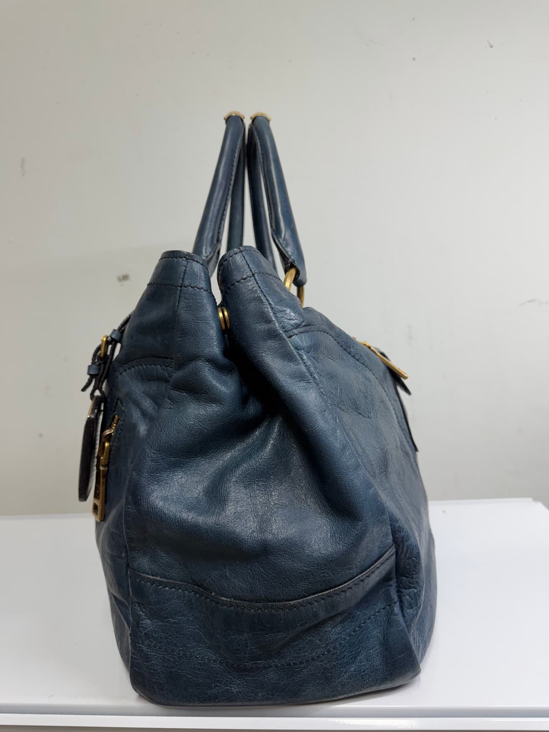 [정품] 프라다 비텔로 샤인 딥 오션 블루 상품이미지4