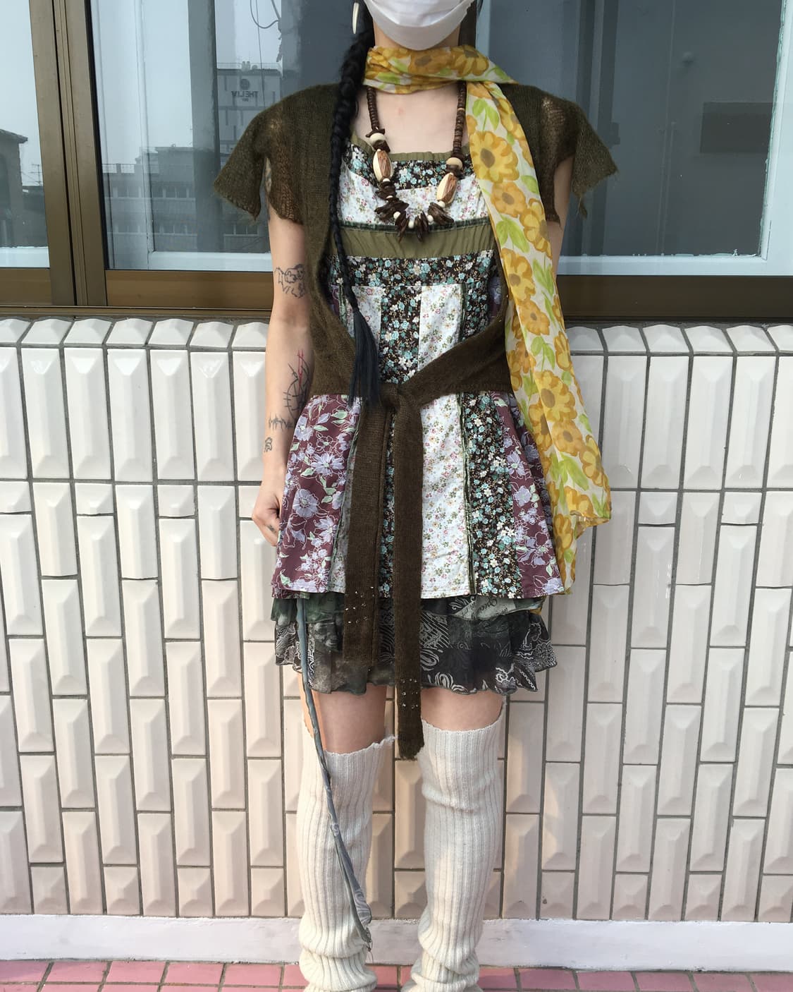  flower pattern scarf 상품이미지4