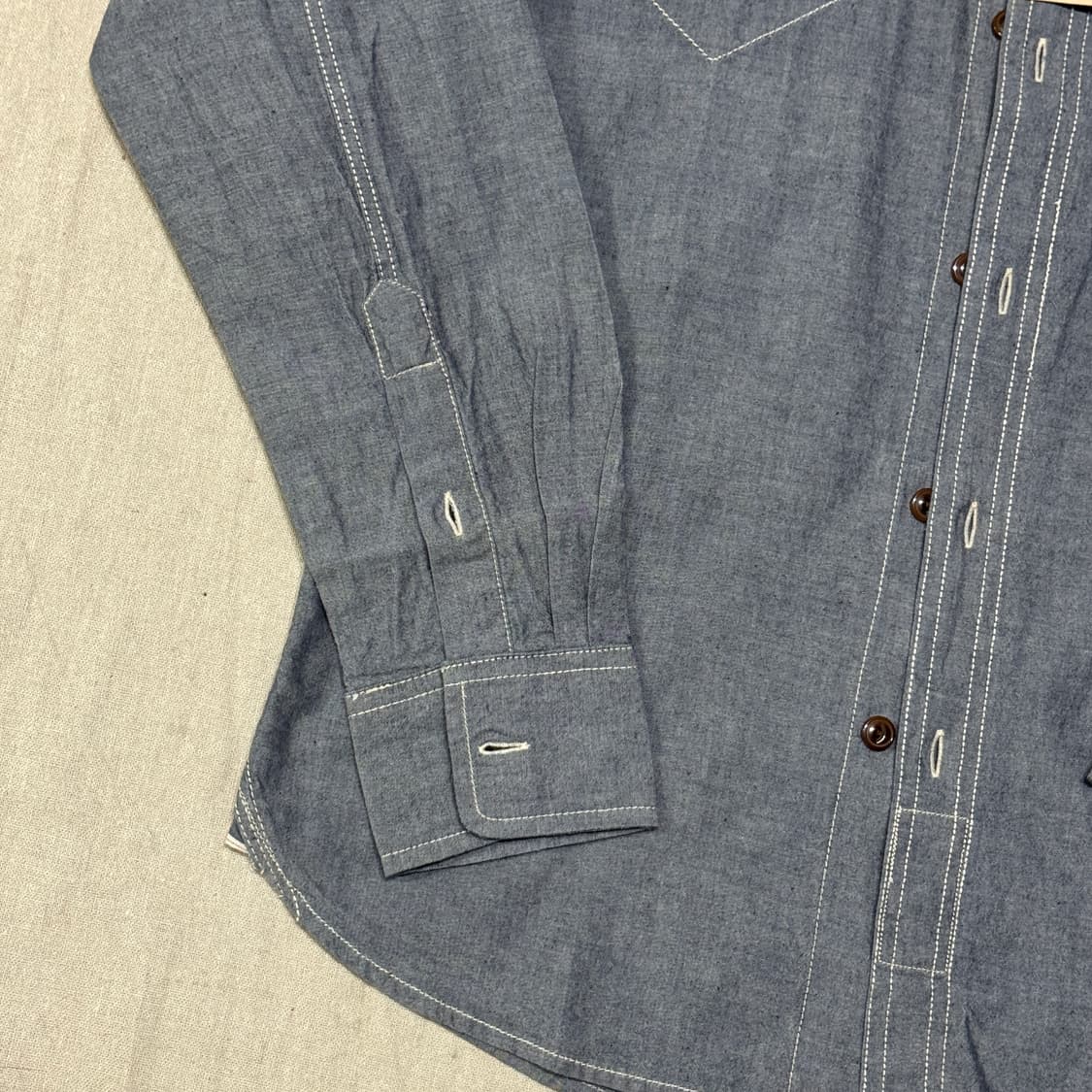 더블알엘 10ss 스티치 포켓 워크 셔츠 S 상품이미지2
