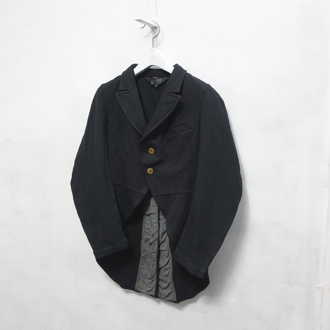 COMME DES GARCONS 꼼데가르송 블랙 축융 울 자켓 S 상품이미지3