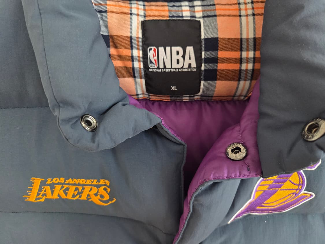 NBA LA레이커스 덕다운 패딩 조끼 XL 상품이미지2