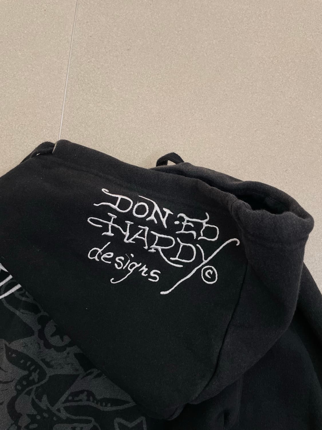 에드하디 자수 프린팅 후드집업 상품이미지6