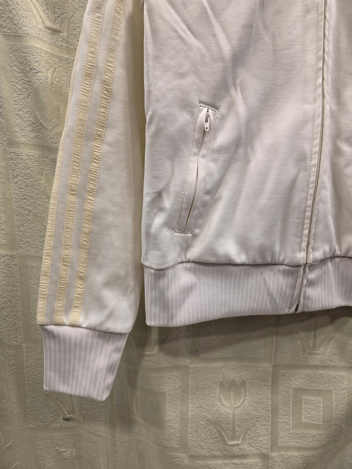 거의새거) 아디다스 SLEEK FLOCK TT 후드집업 져지 S~M 상품이미지4