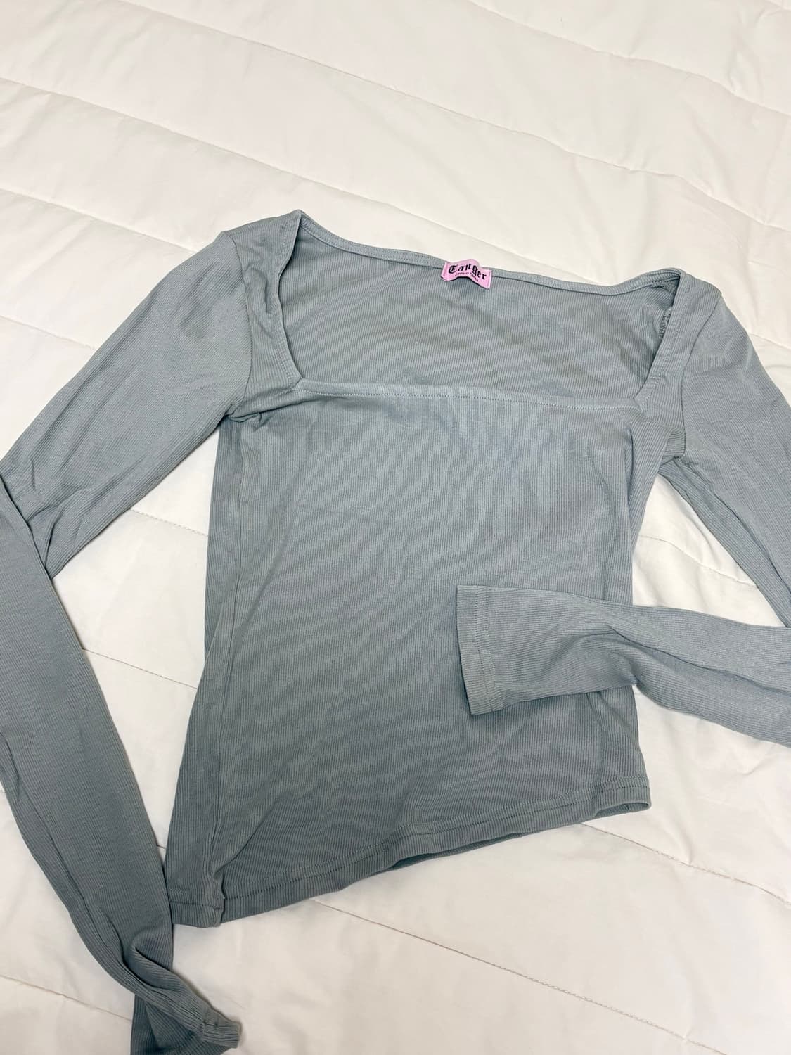 Tanger 긴팔 슬림핏 티셔츠 카키그레이 상품이미지3