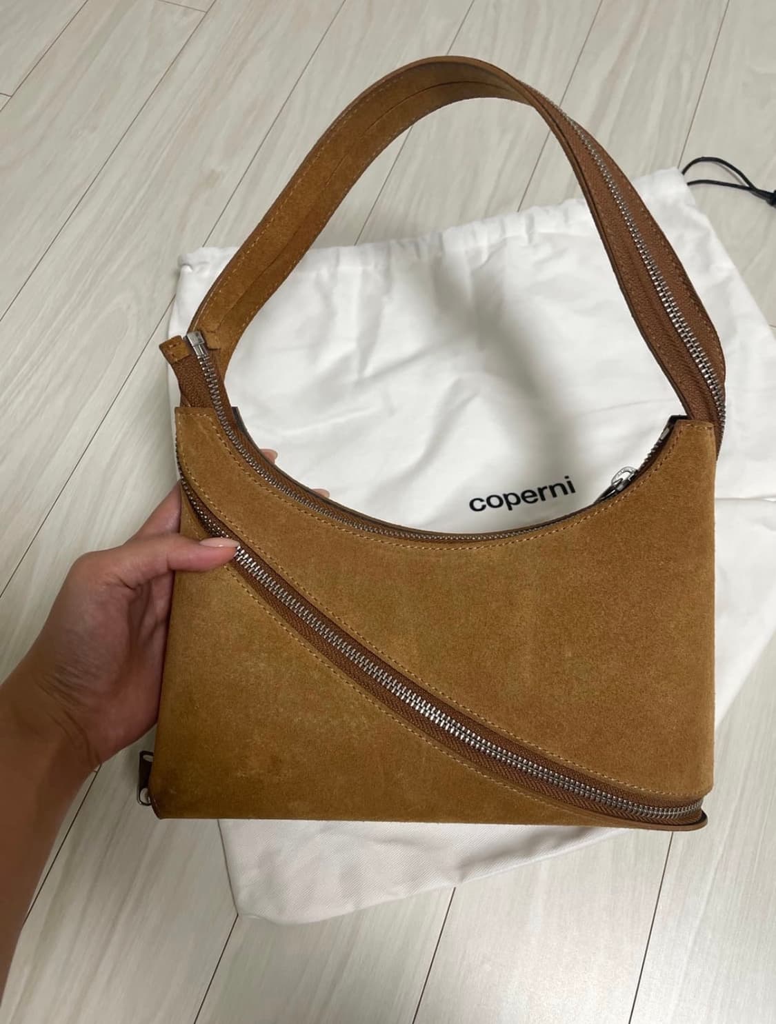 코페르니 스웨이드 지퍼 숄더백 상품이미지7