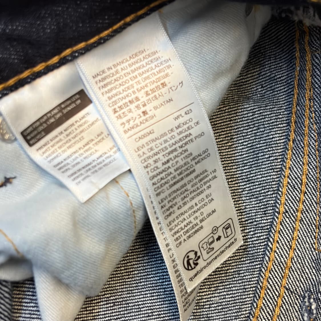 새상품급 미국 빈티지 리바이스 517 진청 부츠컷 청바지 데님팬츠 상품이미지3