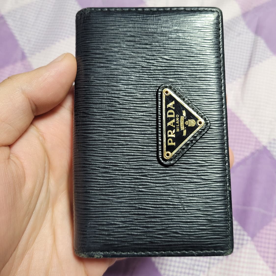 정품 프라다 사피아노 삼각로고 카드지갑 상품이미지2