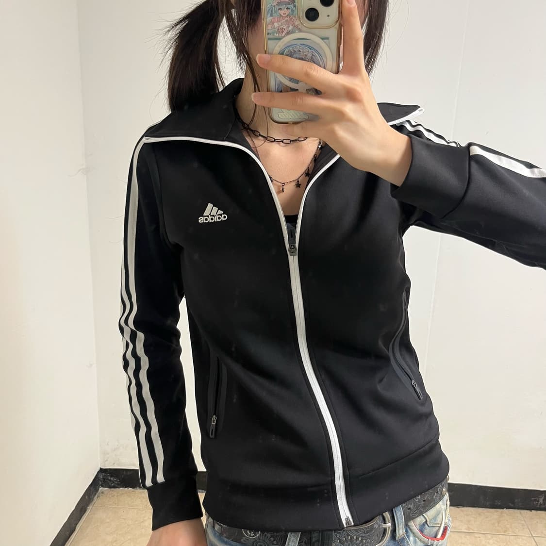 Adidas Black Track Jacket 상품이미지3