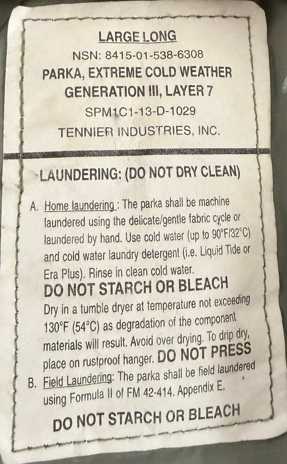 미군 프리마로프트 L/L 상품이미지3