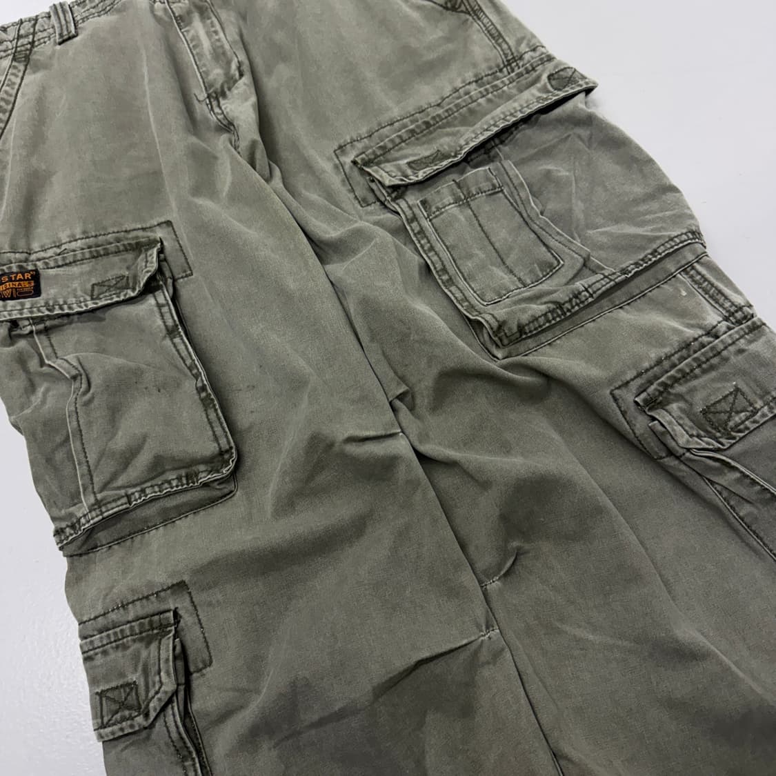 지스타 Y2K 멀티포켓 워싱 밀리터리 와이드 카고팬츠 상품이미지5