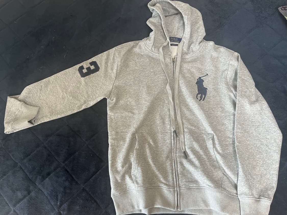 폴로 빅포니 후드집업 그레이 상품이미지1