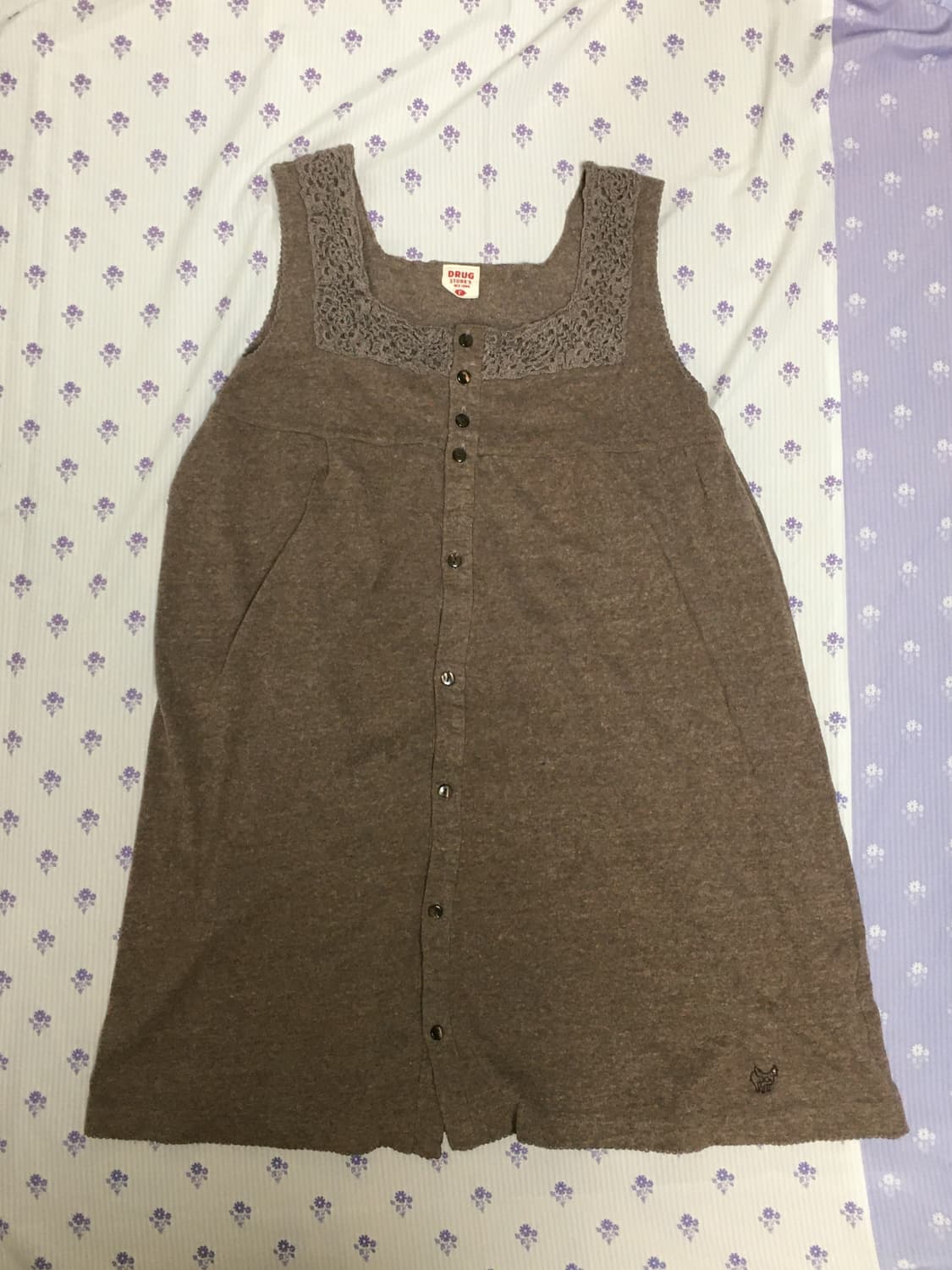 Button-up mini dress 상품이미지1