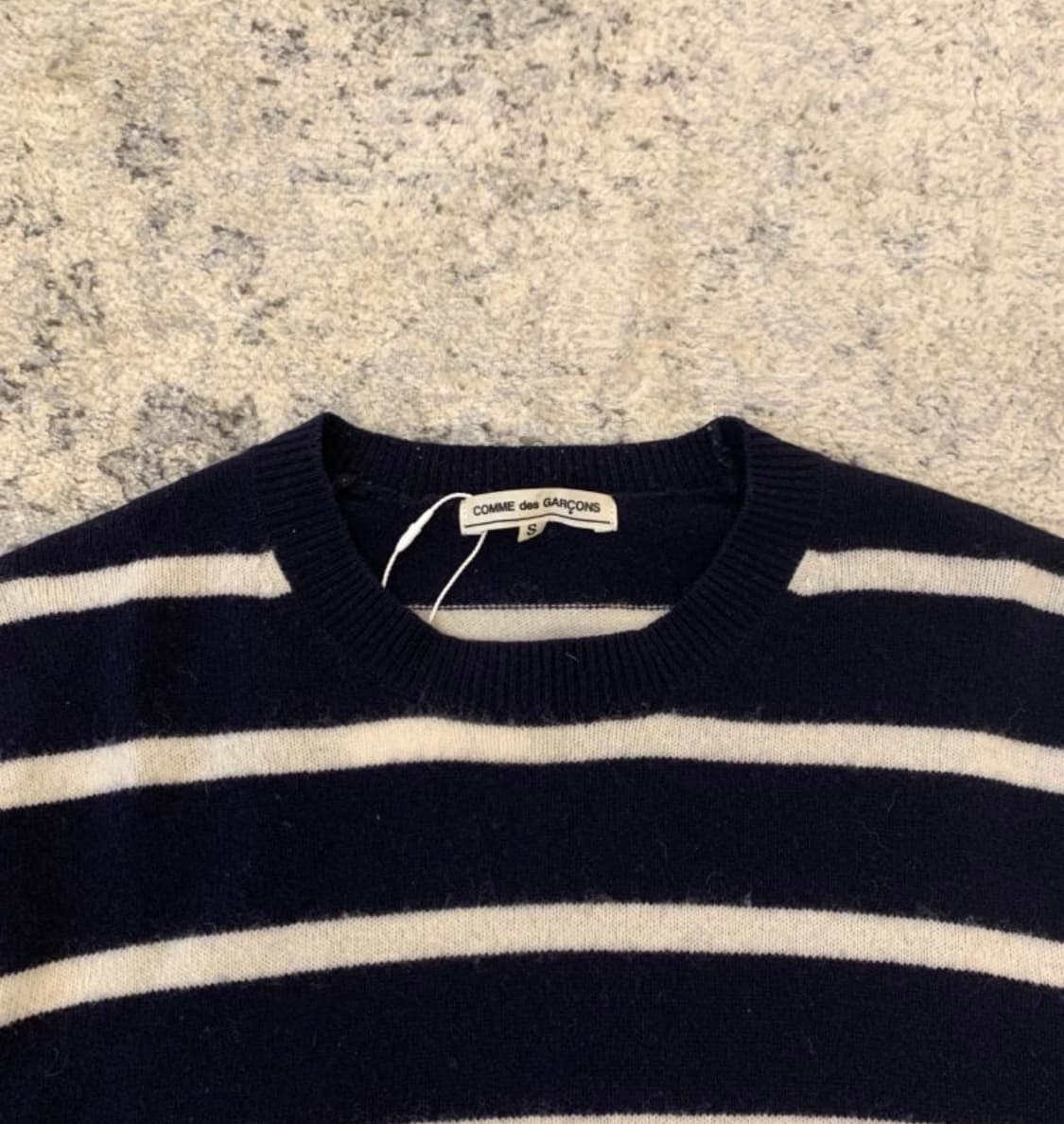Comme des garcons wool stripe knit sweat 상품이미지3