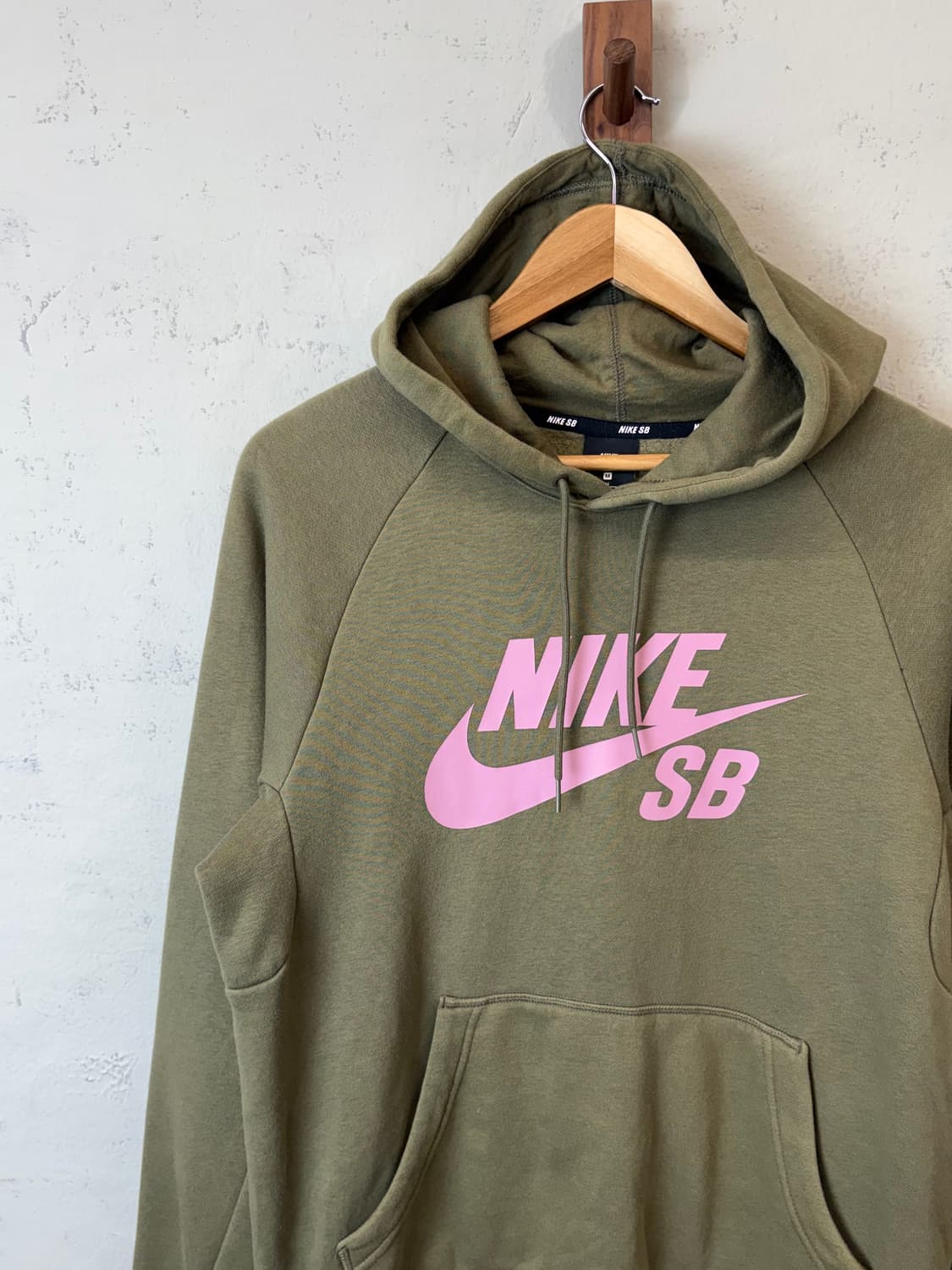 나이키SB 빅로고 카키 후드티 상품이미지6
