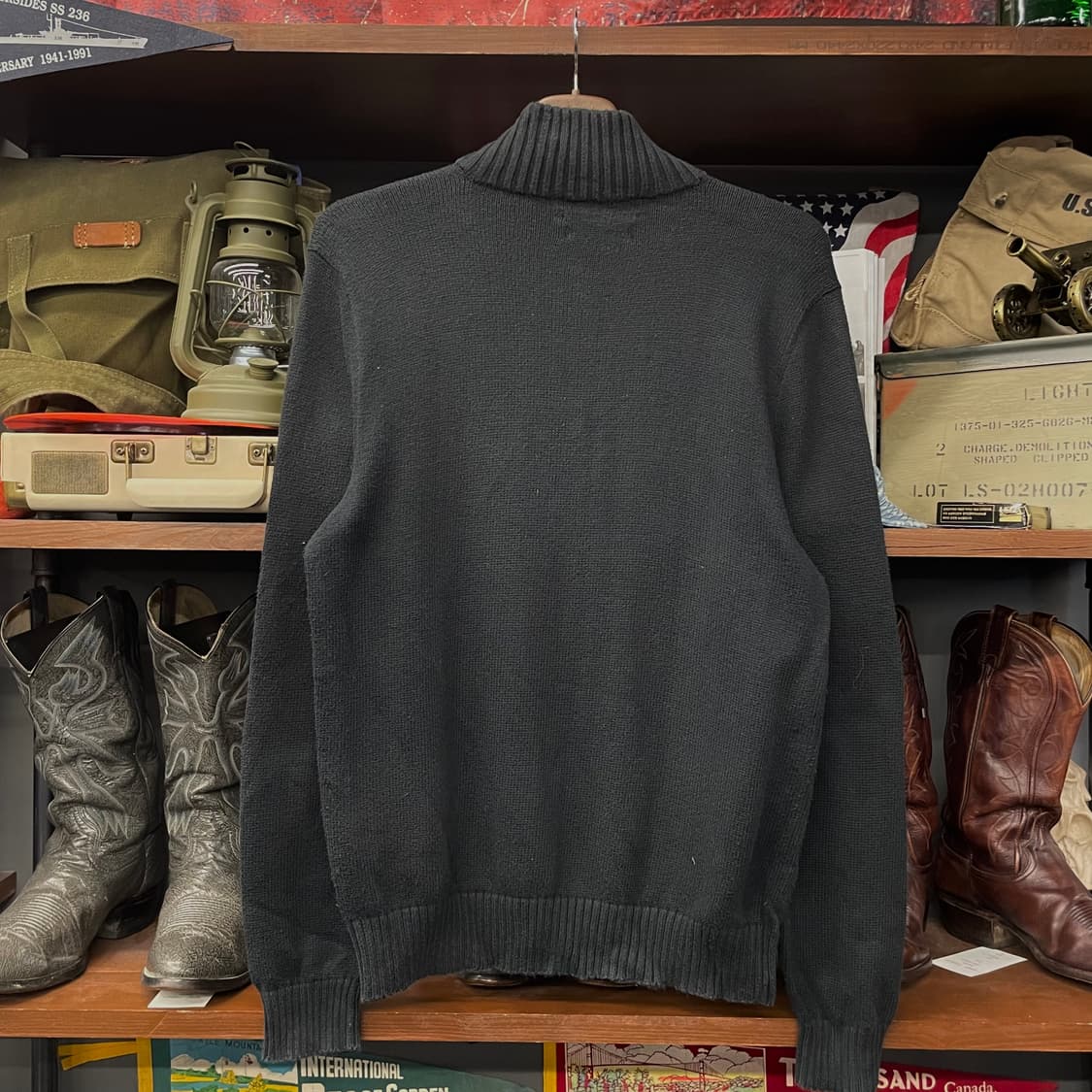 90s 폴로 랄프로렌 하프 집업 코튼 니트 스웨터 상품이미지2