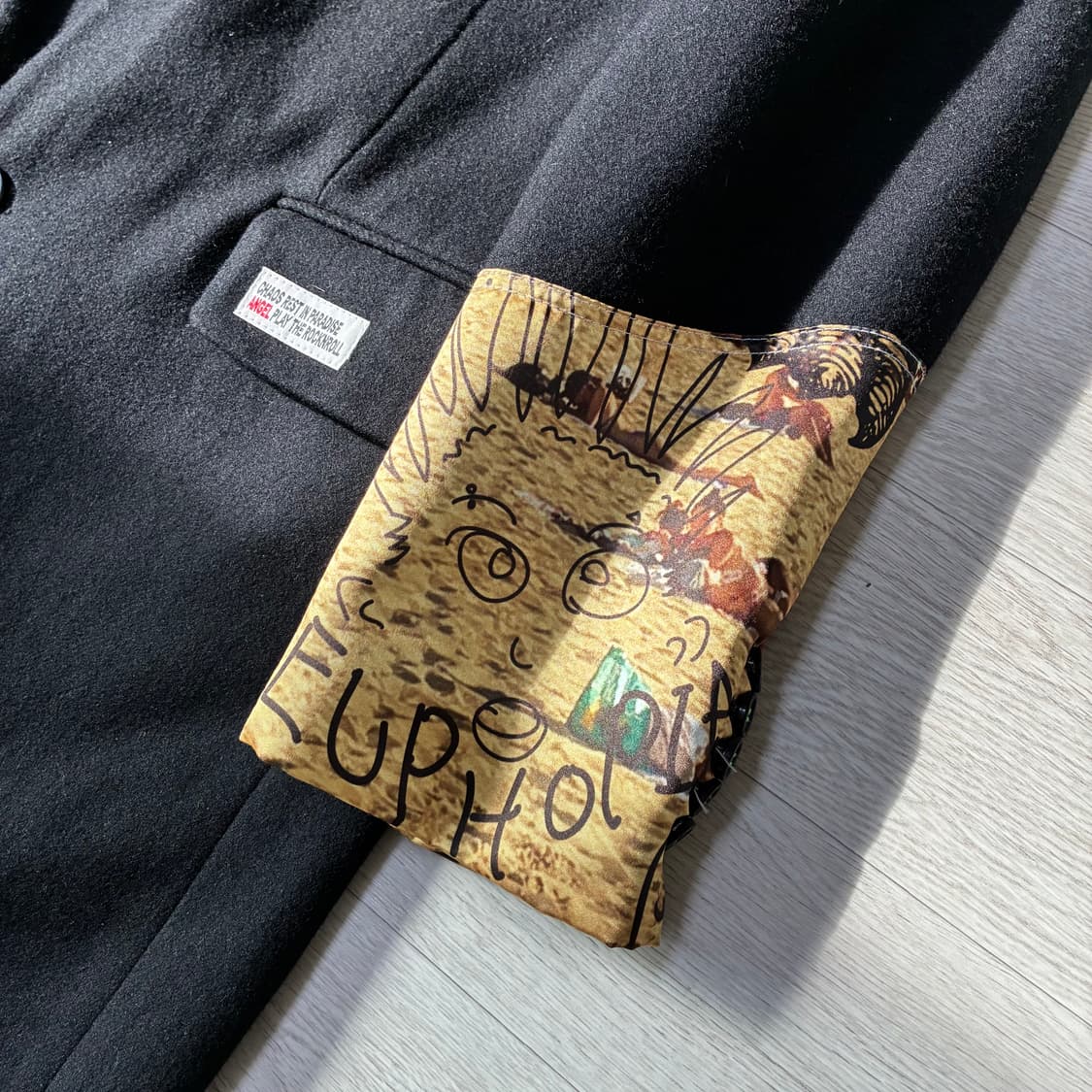 [L] 조거쉬 20FW silk block 리메이크 코트 상품이미지2