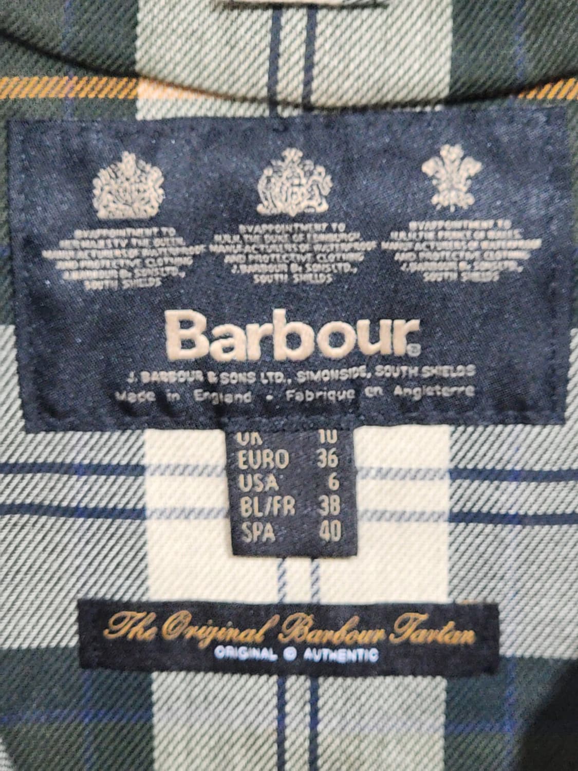 (M) 바버 비드넬 왁스자켓 세이지 왁싱점퍼 영국판  상품이미지3