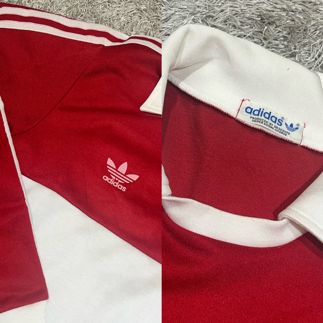 Adidas red white pk tee 상품이미지5
