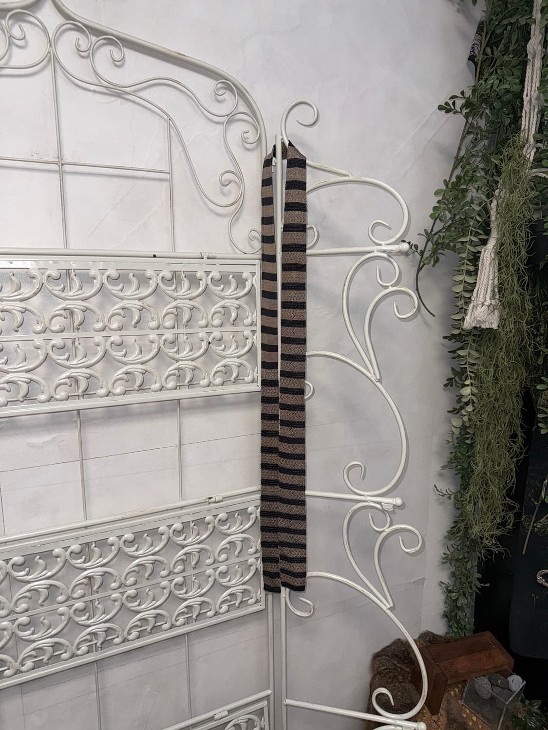 Kenzo brown stripe silk knit tie  상품이미지3