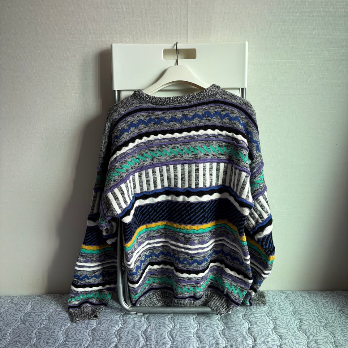 큐컴버스 멀티컬러 니트 상품이미지3