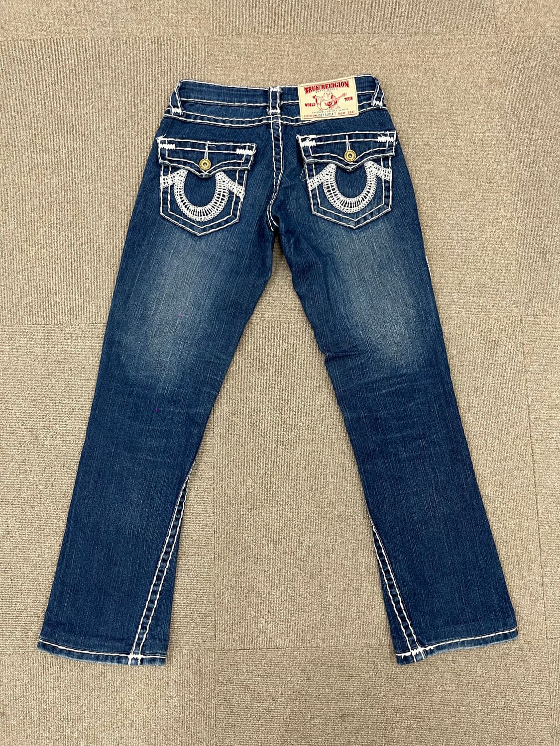 TureReligion white stitched jeans 상품이미지3